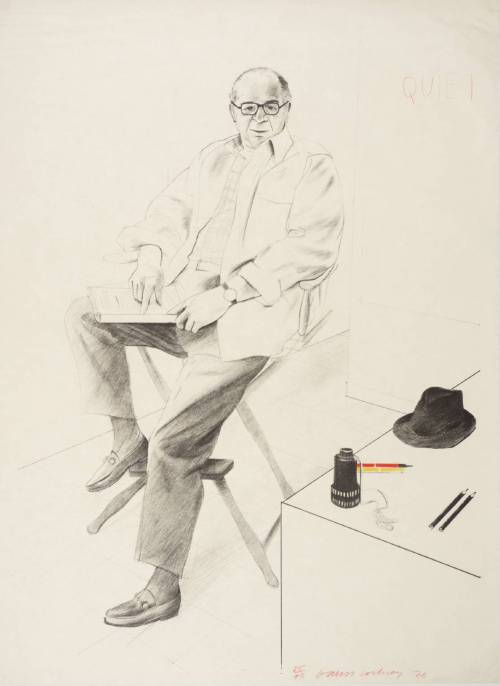 artist-hockney:Billy Wilder, David Hockney,