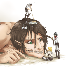 floofin-raum:  Confidence, Eren! You are