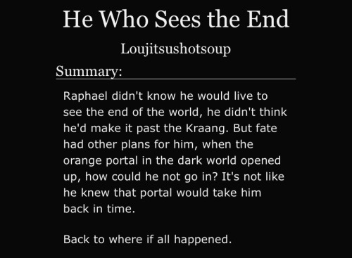 Fic Fridayyyy (Saturday, Sorry Bout That)