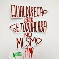 canetaperdidaoficial:&ldquo;Qual direção seguir se tudo acaba no mesmo fim?&rdquo;  