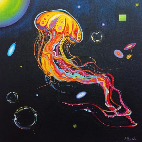 #medusa de #COLORFILIA la #expisicion. Podéis visitarla en la #saladeexposiciones #espaciovacio de @