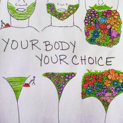 annieelainey:  Keep the lawn mowed, or don’t. Your body, your choice. #doodleinprogress 