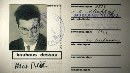Max Bill and his Bauhaus ID, 1927Max Bill, der eine Silberschmiedelehre an der Zürcher Kunstgewerbes