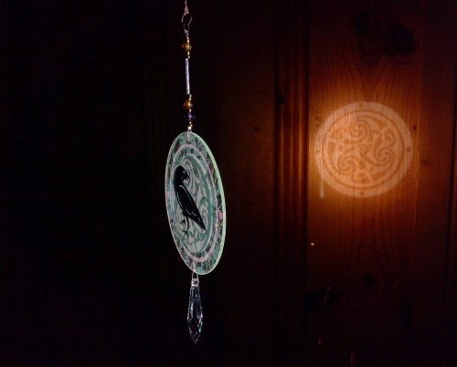 XXX ornamentalglass: Celtic Raven with Triskelion, photo