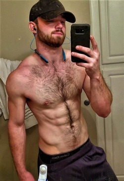 sweatyhairylickable:   http://sweatyhairylickable.tumblr.com for more hairy sweaty dudes!  