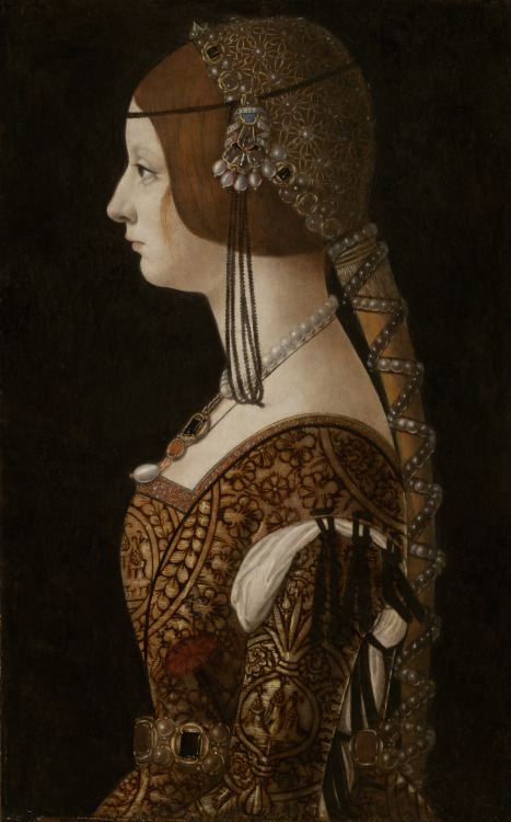 femme-de-lettres: Large (Wikimedia) This portrait, Bianca Maria Sforza by Giovanni Ambrogio de Predi
