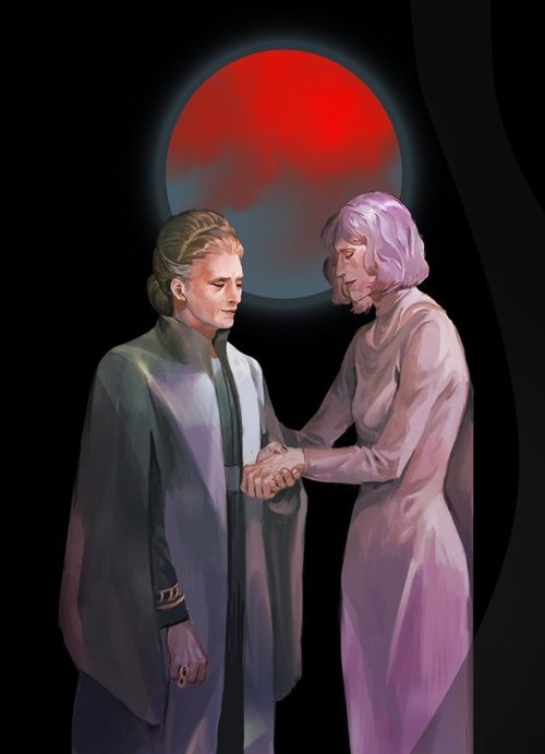 reyfinndameron:General Leia Organa and Vice Admiral Amilyn Holdo by @Dinanshiral124.