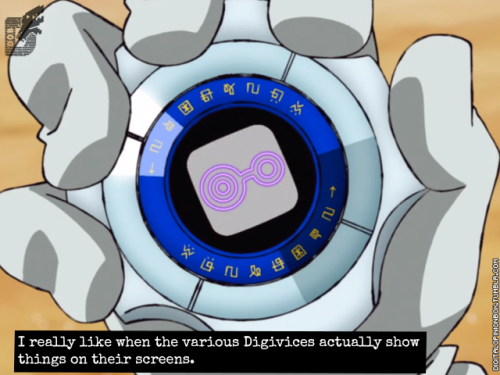  I really like when the various Digivices actually show things on their screens. It’s always b