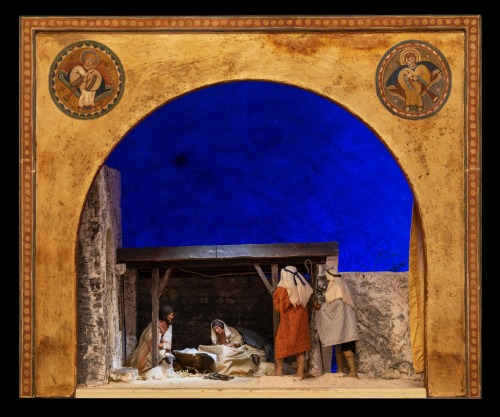 ADVENT CALENDAR DAY 21Diorama of the Annunciation to the Shepherds by Winfred S. Hyatt, made around 