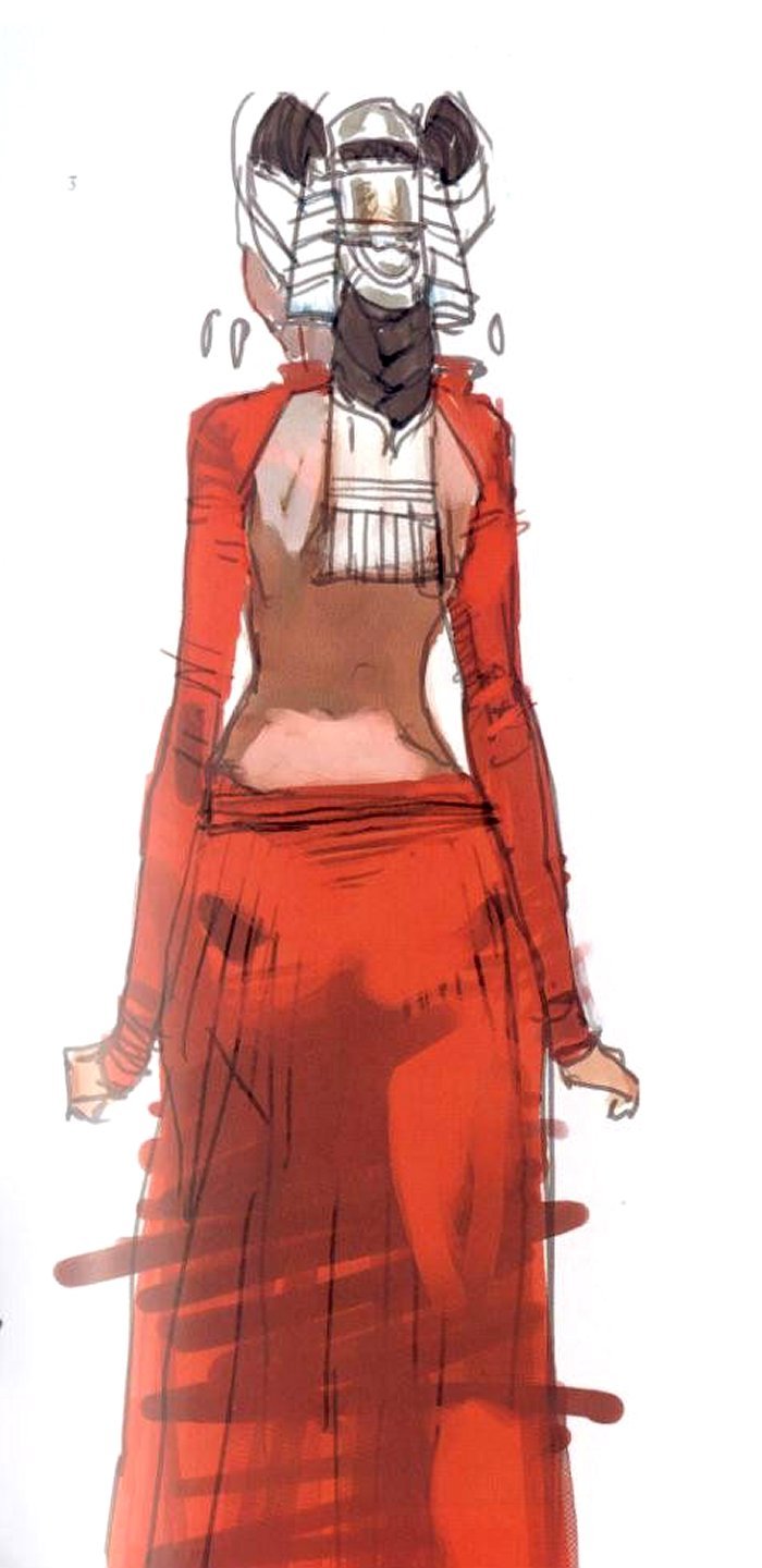 darthluminescent:  Padme Amidala Concept Art // Star Wars: Attack of the Clones