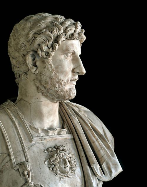 marmarinos:Roman bust of Emperor Hadrian, dated to the 2nd century CE. Marble. Photo taken by CORBIS