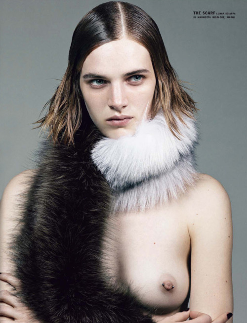 piercednipples:  Ashleigh Good by Craig McDean for Vogue Italia September 2013 > More fashion models with nipple piercings here 