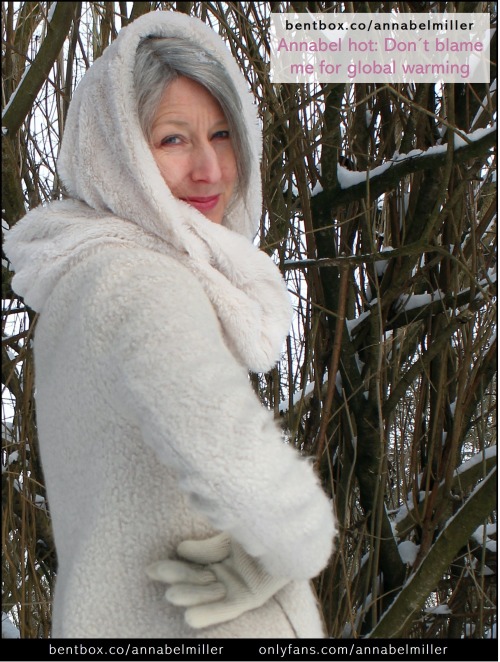 My new winter photo set is ready! If you want to see what´s under my white coat, my bentbox.co/annab