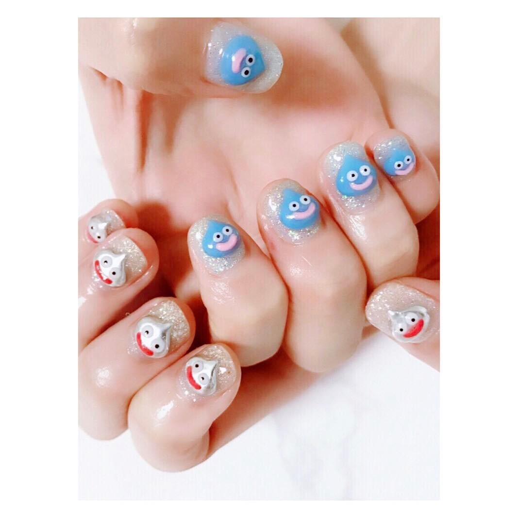 Fancynails スライムとメタルスライム Nail Nails Nailart ネイル 美甲 Fancynails スライムとメタルスライム Nail Nails Nailart ネイル 美甲