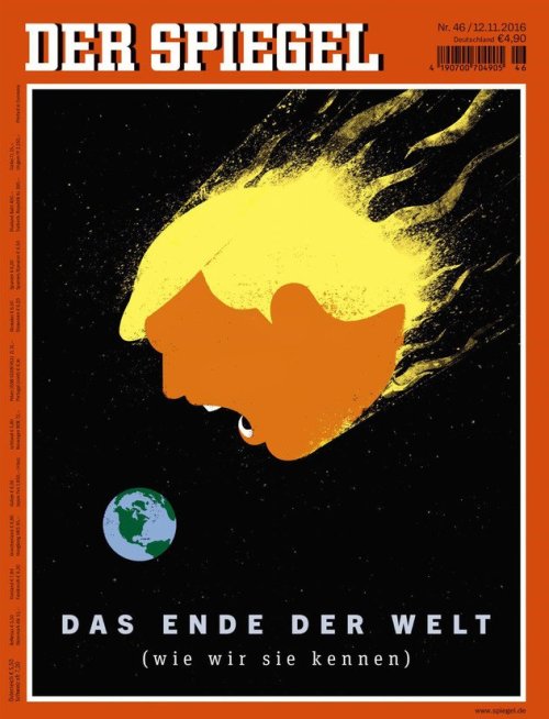 micdotcom:Greenpeace slammed Trump with a  projection on the side of the US Embassy in Berlin — and more reactions from around the world