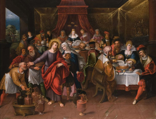 dutch-and-flemish-painters:Cornelis de Bailleur - Marriage at Cana - Cornelis de Baellieur (1607, An