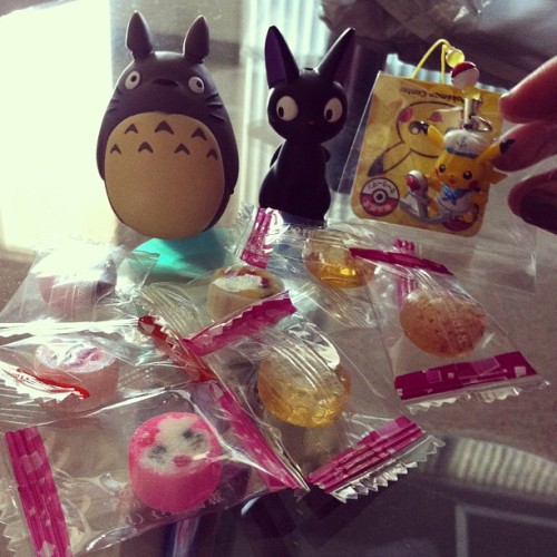 My trinkets from Kamakura! My Neighborhood Totoro, GiGi from Kiki&rsquo;s Delivery Service, Sail