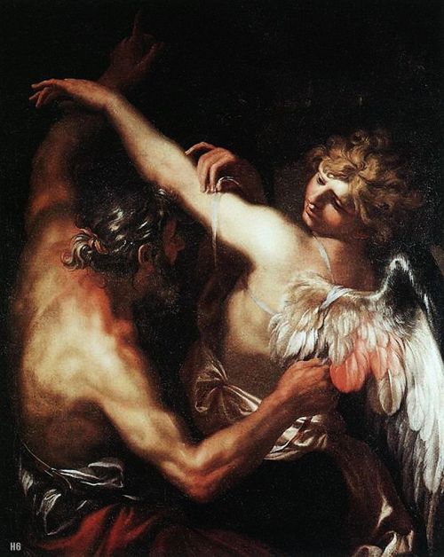 hadrian6: Daedalus and Icarus. 1670. Domenico Piola. Italian 1627-1703. oil /canvas. hadrian6