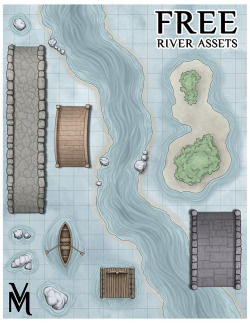 venatusmaps:My pack of free River Assets was released today! You can find the pack here, along with links to the rest of my previous asset packs (which are all compatible with each other).