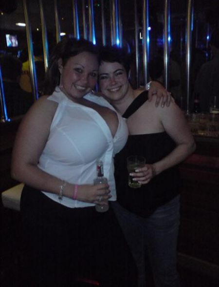 massiveandround:  Club bewbs love them huge in tops that are to small as her massive tits bulge out,mmmmm.