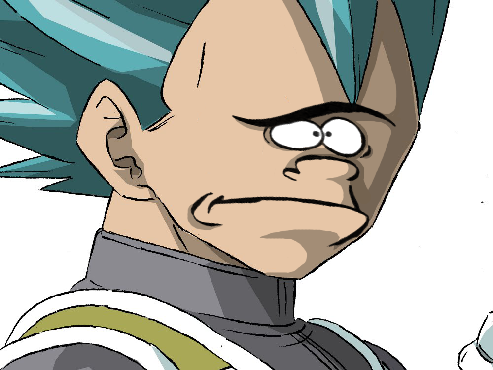 awkwardvegetaphotos:  “You dare mock the Son of a Saiyan?”“Life has many doors,