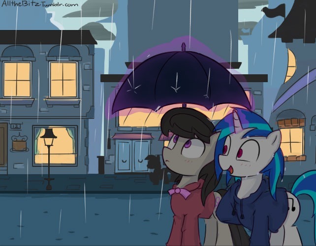 mlpfim-fanart:  Rainy Days by Allthebitz  &lt;3