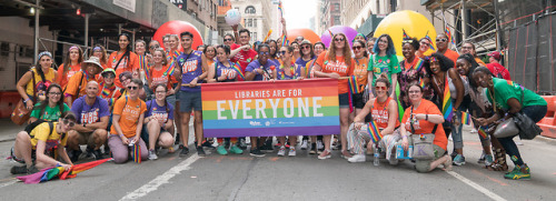  #RainbowReading: NYC Libraries March at Pride 2018The New York Public Library was joined by Queens 