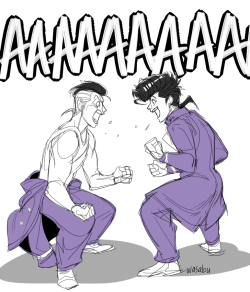 wasabu:  LEGIT FEEL LIKE THIS EVERY TIME I THINK ABOUT NEW JOJOS COMING OUT THIS APRIL. THE HYPE IS UNBREAKABLE