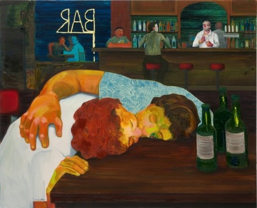 Nicole Eisenman, Sloppy Bar Room Kiss, 2011, oil on canvas