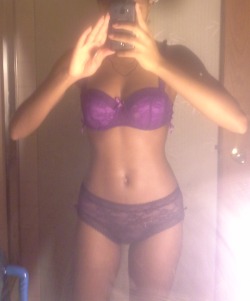 Purple Lingerie Looks So Fuckin Sexy. God&Amp;Hellip;