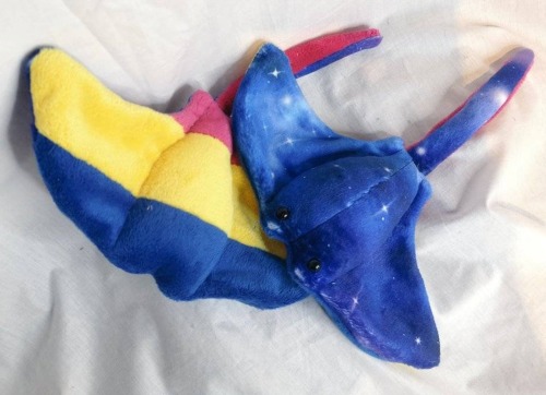 sosuperawesome:Pride Galaxy Manta RaysprideNplush on Etsy