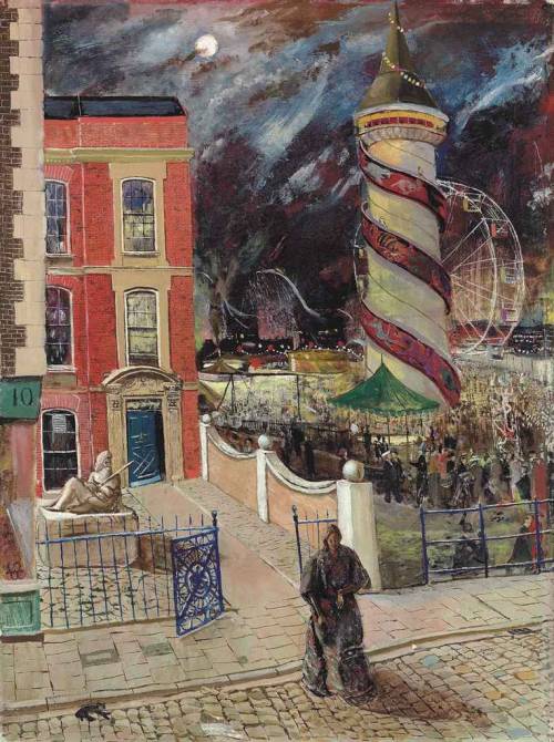 poboh:  The fair, Carel Weight. English (1908 - 1997) 