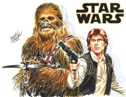 marvel1980s:  Han Solo and Chewbacca by Jerry