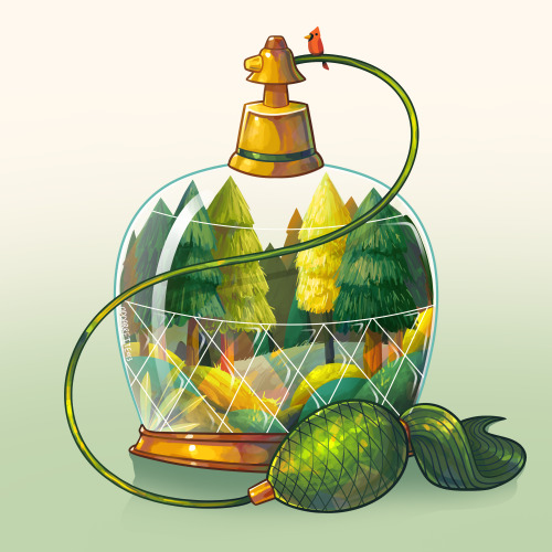 Imagine a pine forest nestled inside an antique atomizer perfume bottle? I tried. 