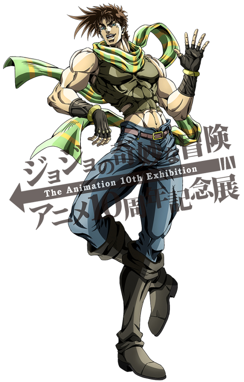 porunareff:New artwork for JJBA: The Anime 10th Anniversary Exhibition (transparent) Mussy (muscle p