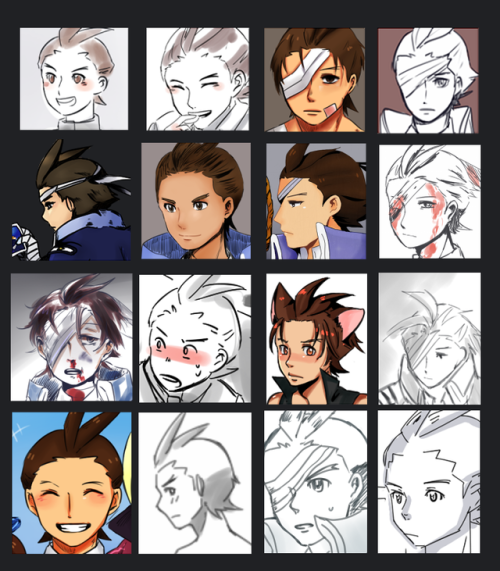 raynef-art: All the compilation for Apollo and Clay which I have drawn ! Tbh I think I missed out a few but I am surprise?? I drew more of Apollo than Clay lmao  I am gonna cry since some is so old and it’s just so horrendous looking T0T  I followed
