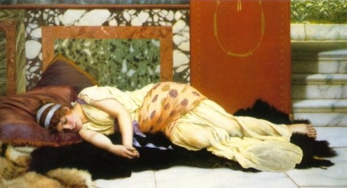 dwellerinthelibrary: John William Godward, Endymion, 1893.