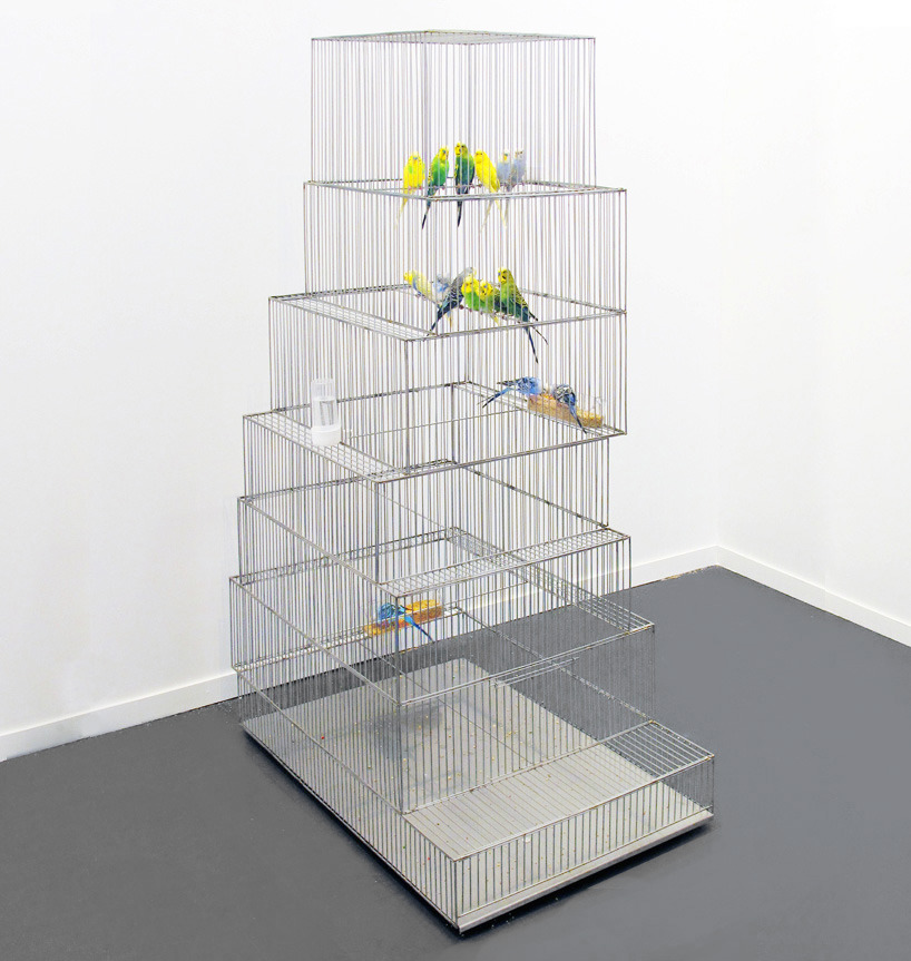 nyctaeus:  Museum Bird Cages by Marlon de Azambuja 1. Tate Modern, London 2. Guggenheim,