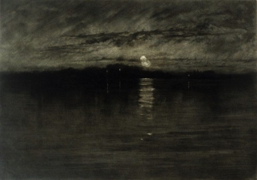 scribe4haxan: When the Weary Moon is in the Wane (1894 - Hand etching & mezzotint) - Frank Short