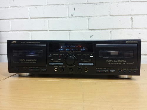 Jvc TD-W718 Stereo Double Cassette Deck, 1995