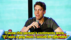 feyminism-blog:Jordan: From the LGBT community, the reaction was brilliant. I did receive a couple o
