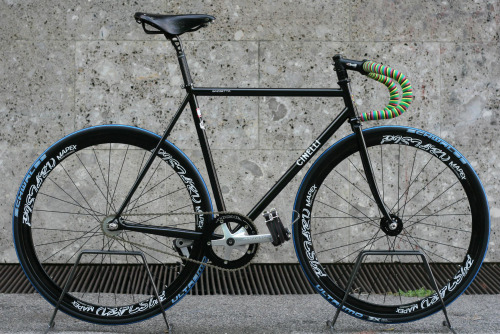 bikeshowcase:  Cinelli Gazzetta Black (by Sardi Cicli)