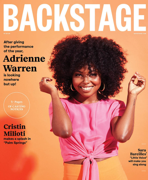 Actress Adrienne L. Warren for “Backstage” Magazine (July 23rd, 2020 issue)