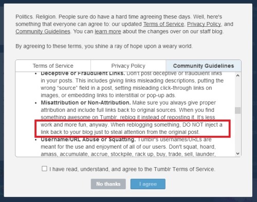 seahorsebear:  menbuttsandholes:  It’s against tumblr’s rules to reblog adding a link to your blog .