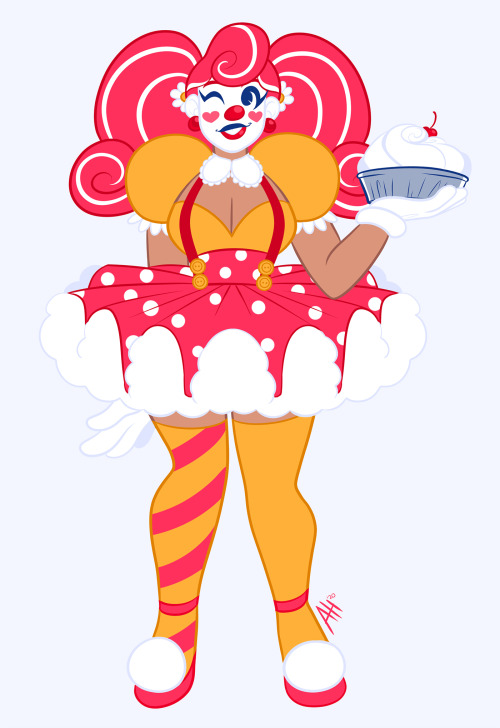 sadface-art:I wanted to draw a cute Clown girl.