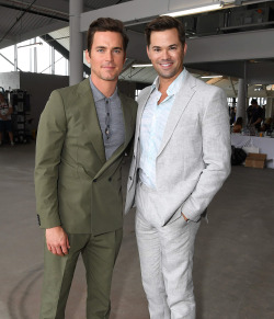 boyzoo:Matt Bomer & Andrew Rannells at BOSS Spring 2018