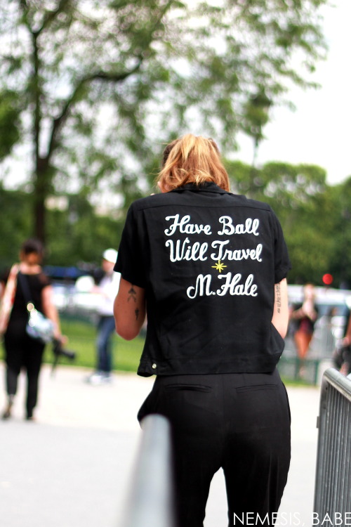 Erin Wasson after Chanel Haute Couture FW 13, Paris, July 2013