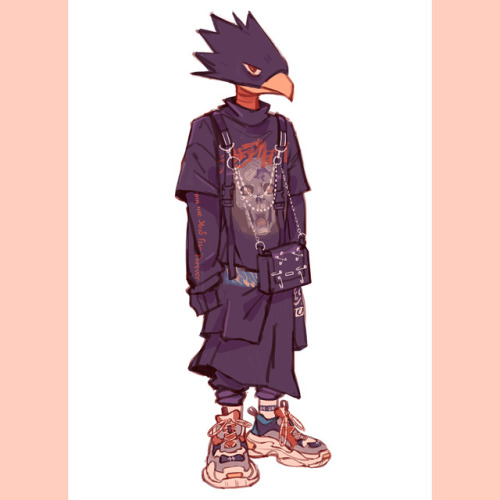 ok but&hellip;. young baby goth hypebeast tokoyami outfit based on a tokyo fashion week str