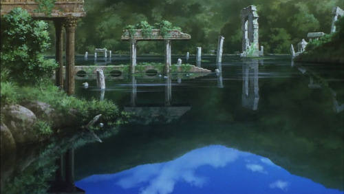 daintypersnicketydingo:Scenery from Vampire Hunter D: Bloodlust.