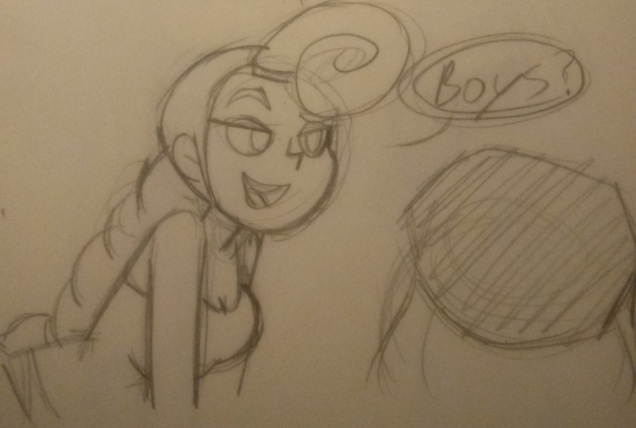 ghostyartsdump:  I’ll re-draw this digitally later